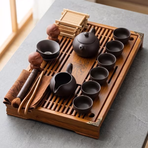 wooden tea tray