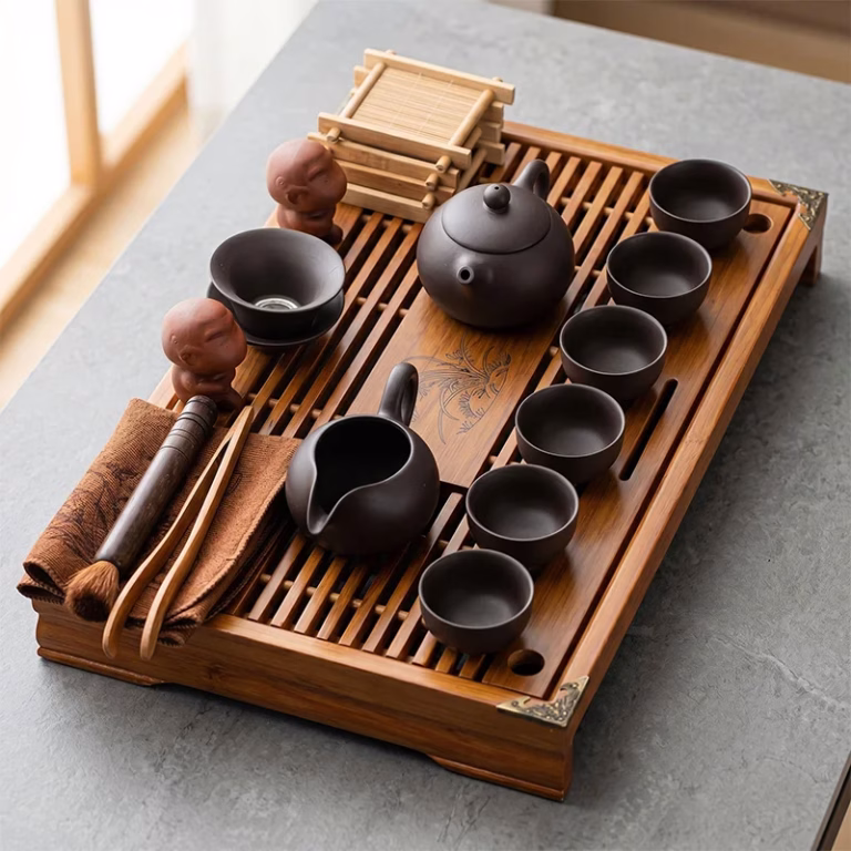 wooden tea tray