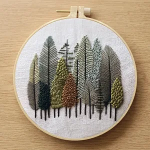 DIY natuur borduur starterskit met borduurring