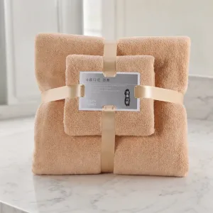 Geschenkset van 2 superabsorberende zachte badhanddoeken
