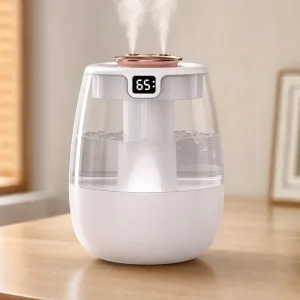 USB-luchtbevochtiger en aromadiffuser met grote capaciteit en nachtlampje