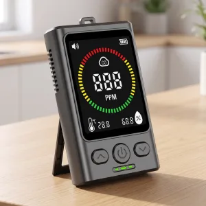 Zelfstandige mini-luchtkwaliteitsmonitor oplaadbare koolmonoxidedetector CO-alarm