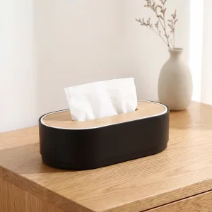 Houten opbergdoos voor tissues en servettenhouder