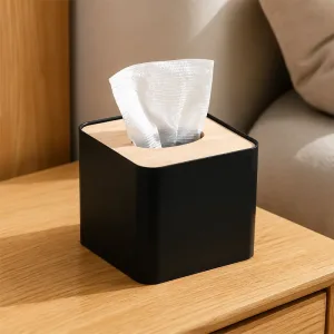 tissue box holder, wooden napkin holder