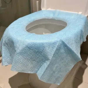 10 stuks draagbare wegwerp-toiletbrilhoes voor op reis