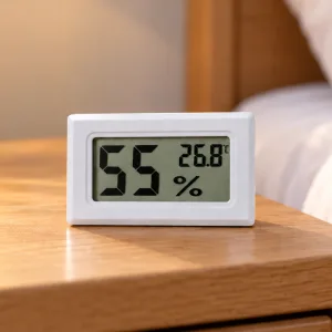 LCD digitale thermometer voor binnen met luchtvochtigheidsmeter en weerstation