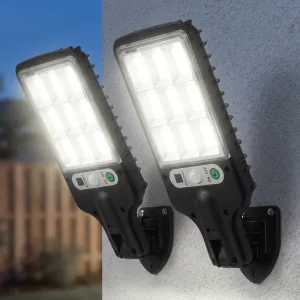 2 stuks wandgemonteerde buitenlamp op zonne-energie met bewegingsdetector, waterdicht