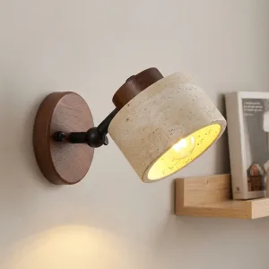 Stijlvolle Scandinavische stenen wandlamp met zachte verlichting en LED-lampen